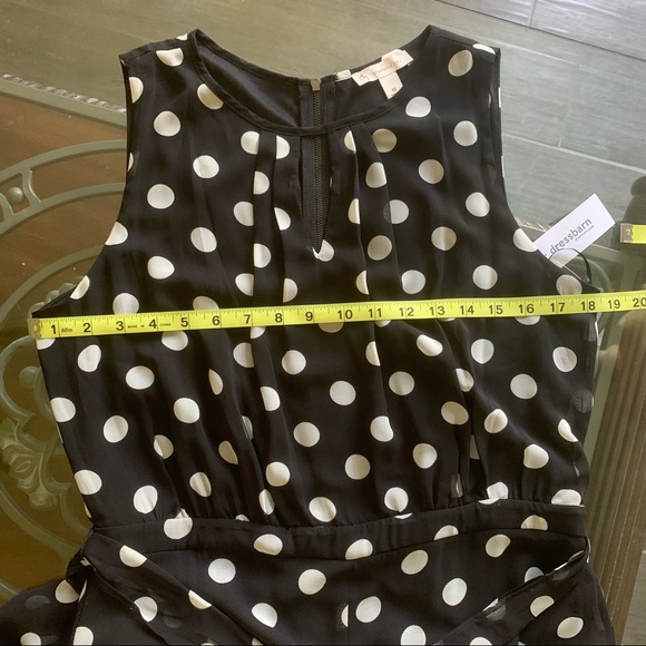 DRESS BARN POLKA DOT JUMPSUIT SIZE 10 - Picture 6 of 9